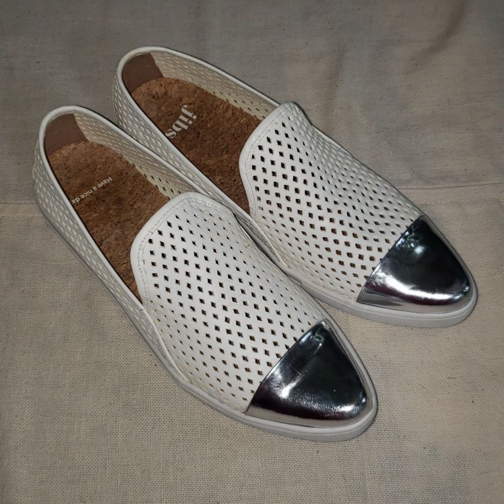 JIBS Shoe Womens 9 Slim Jet Comfort Casual Mesh Slip On Cork Insole Beach